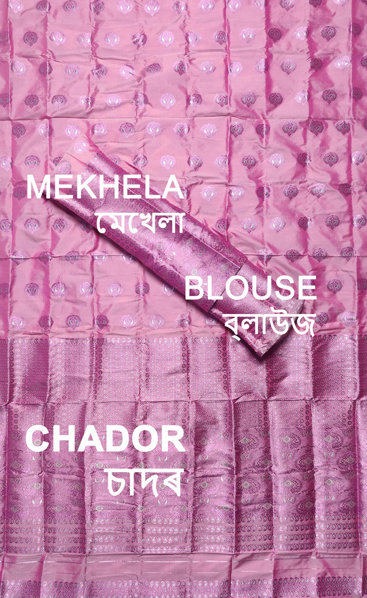 Colouring Jari Mix Set Mekhela Sador