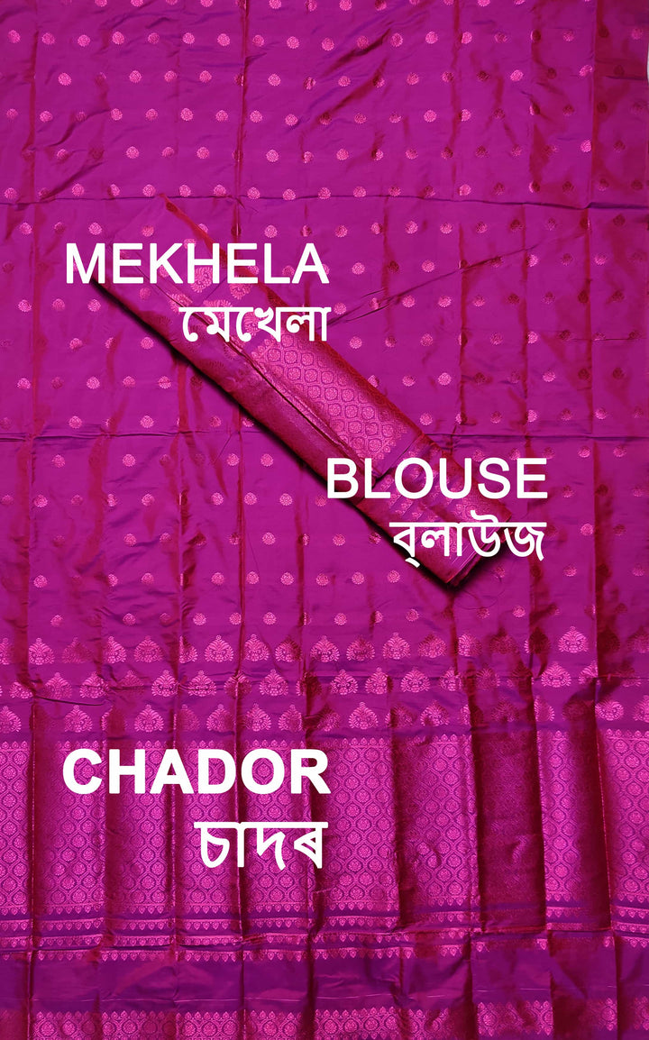 Colouring Jari Mix Set Mekhela Sador