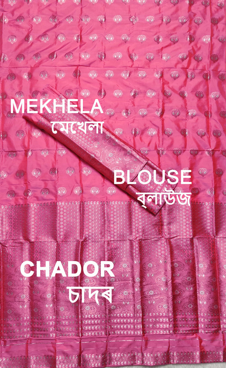 Colouring Jari Mix Set Mekhela Sador