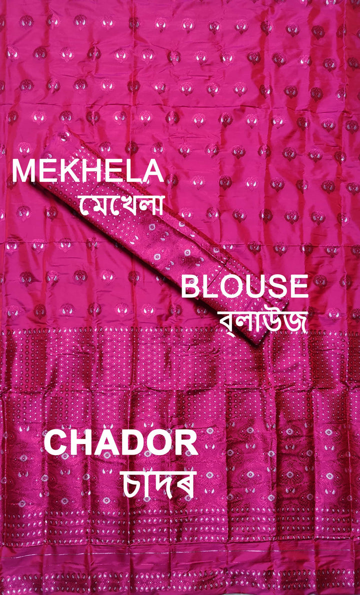 Colouring Jari Mix Set Mekhela Sador