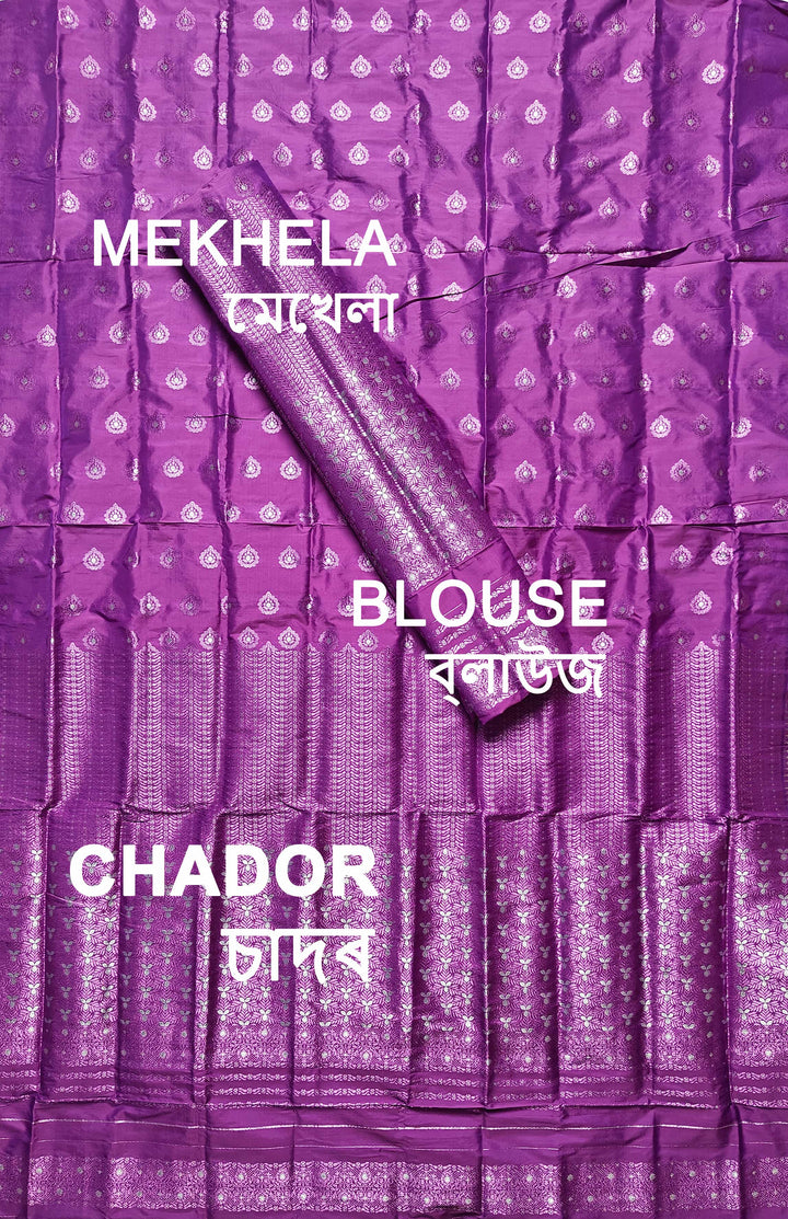 Colouring Jari Mix Set Mekhela Sador