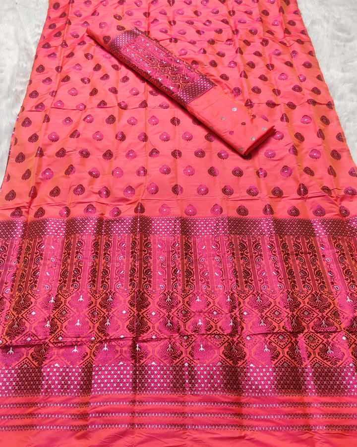 Colouring Jari Mix Set Mekhela Sador